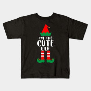 I'm The Nurse Cute Elf Family Matching Group Christmas Costume Outfit Pajama Funny Gift Kids T-Shirt